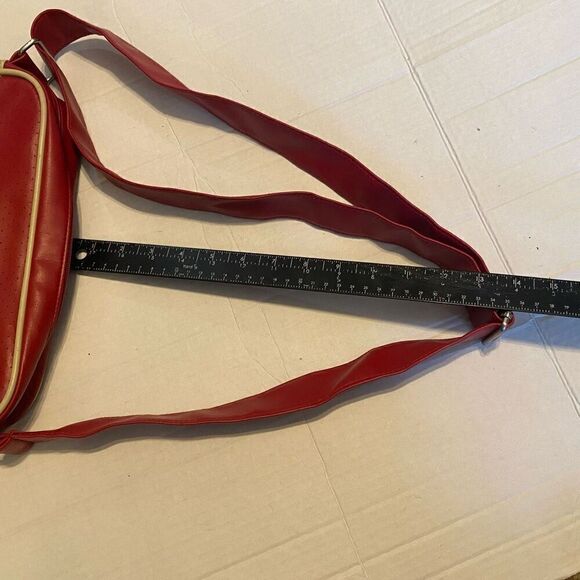 FOSSIL 54 Sling Shoulder Crossbody Messenger Bag Red Unisex 11X3X7.5 SEE DESCRIP - Picture 3 of 12